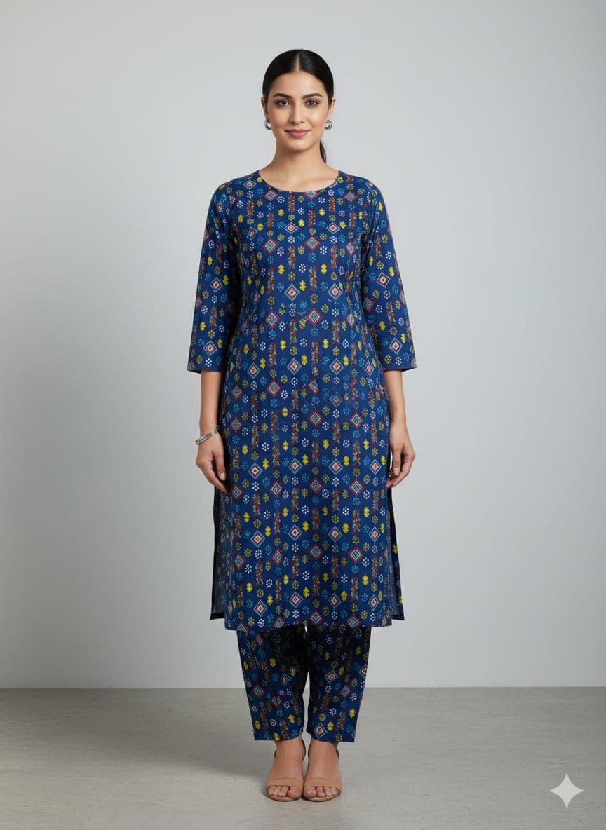 2 Pcs Ladies Suit  Des  10