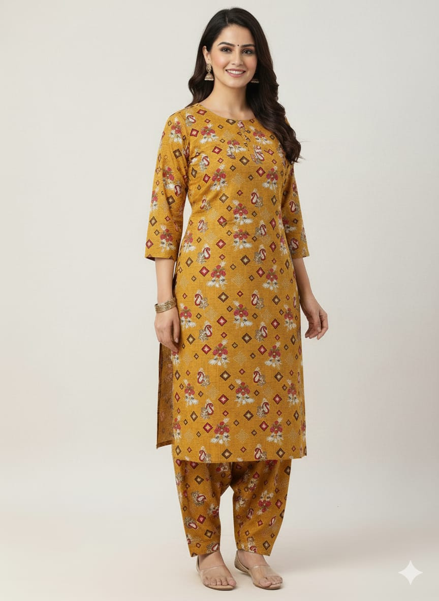 2 Pcs Ladies Suit  Des  12