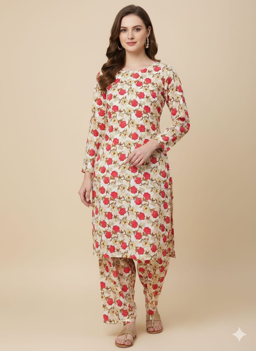 2 Pcs Ladies Suit  Des  19