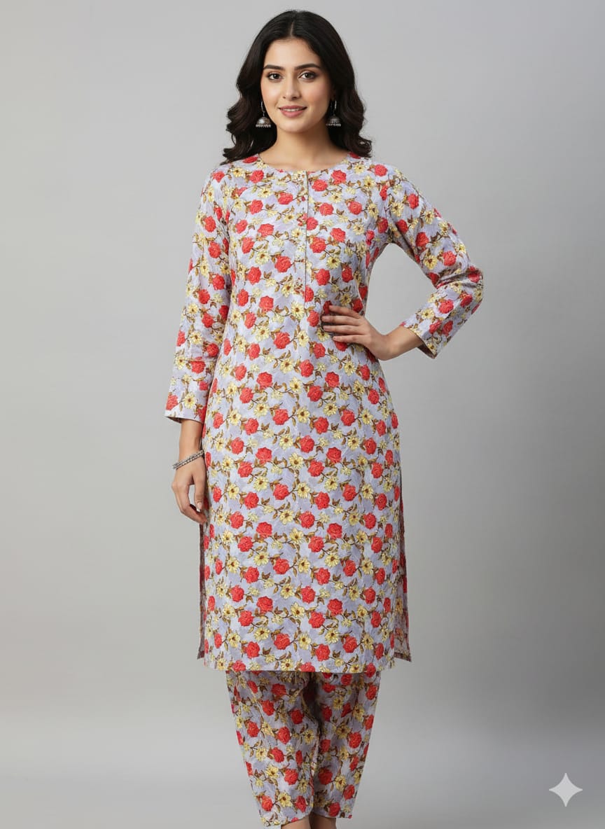 2 Pcs Ladies Suit  Des  1