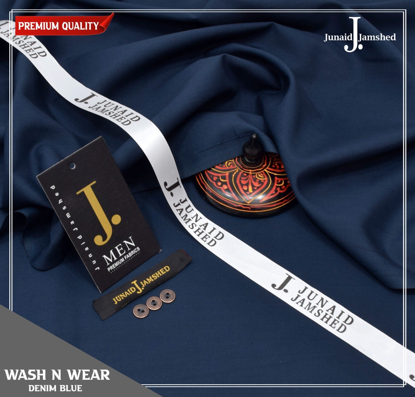 J.| Junaid Jamshed Unstitched Gents Suit 01