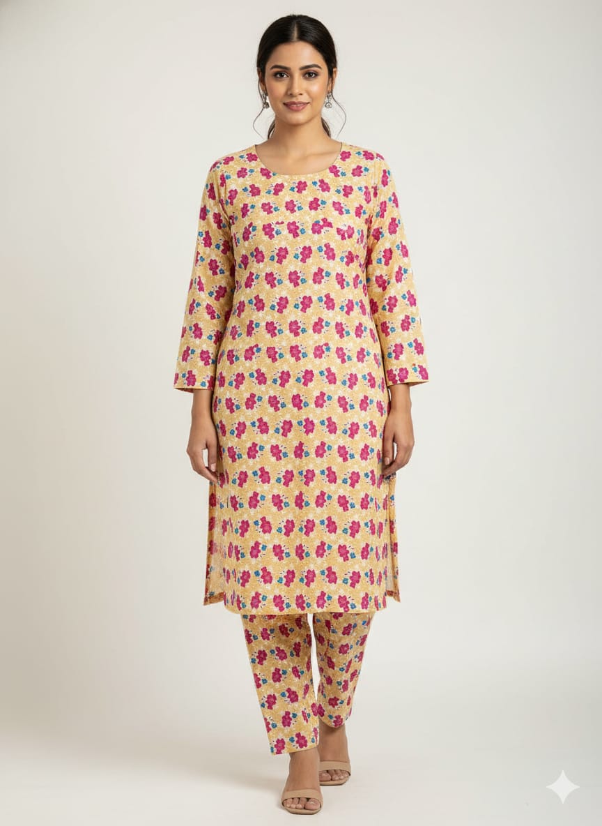 2 Pcs Ladies Suit  Des  20