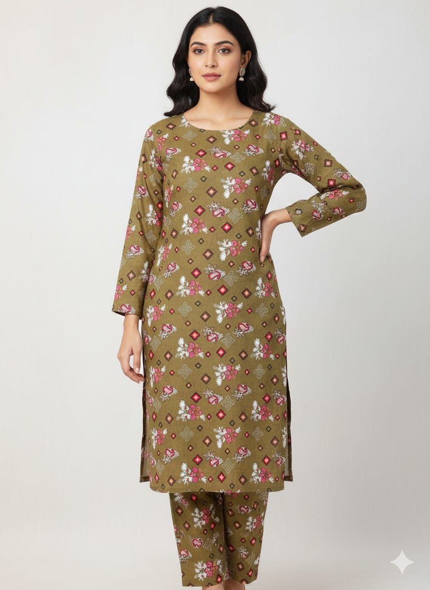 2 Pcs Ladies Suit  Des  22