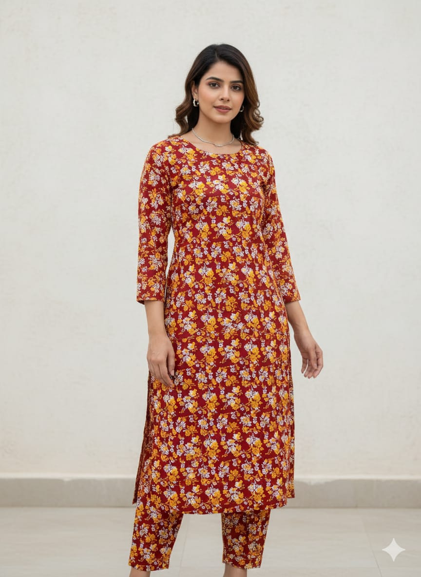 2 Pcs Ladies Suit  Des  25