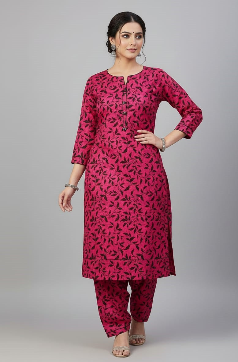 2 Pcs Unstitched Khaddar Ladies Suit 526
