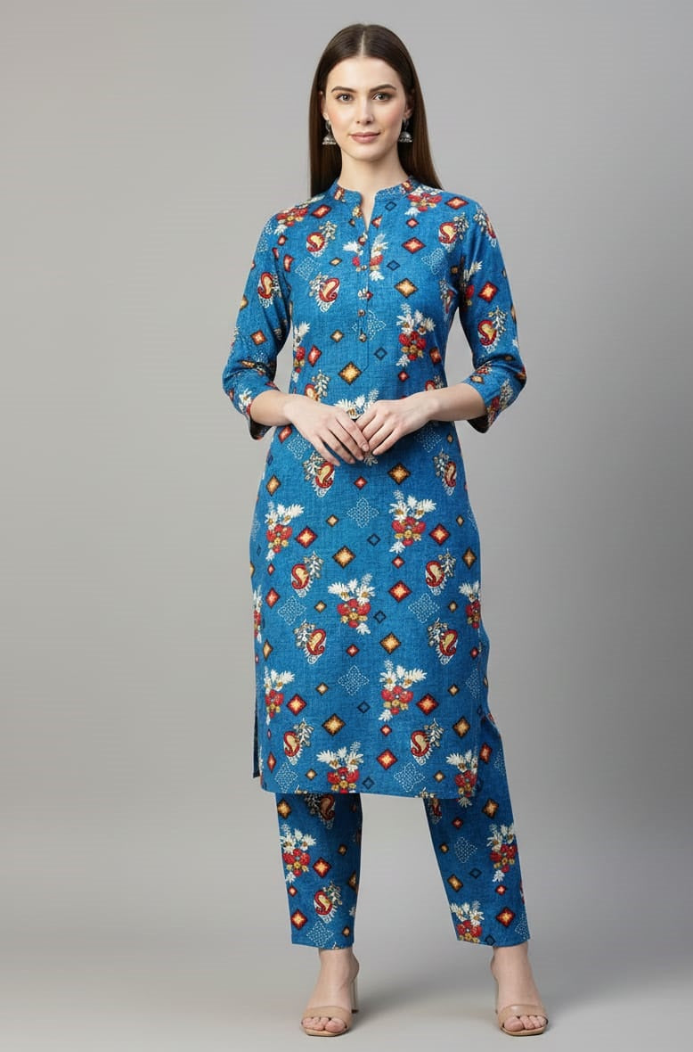 2 Pcs Unstitched Khaddar Ladies Suit 530