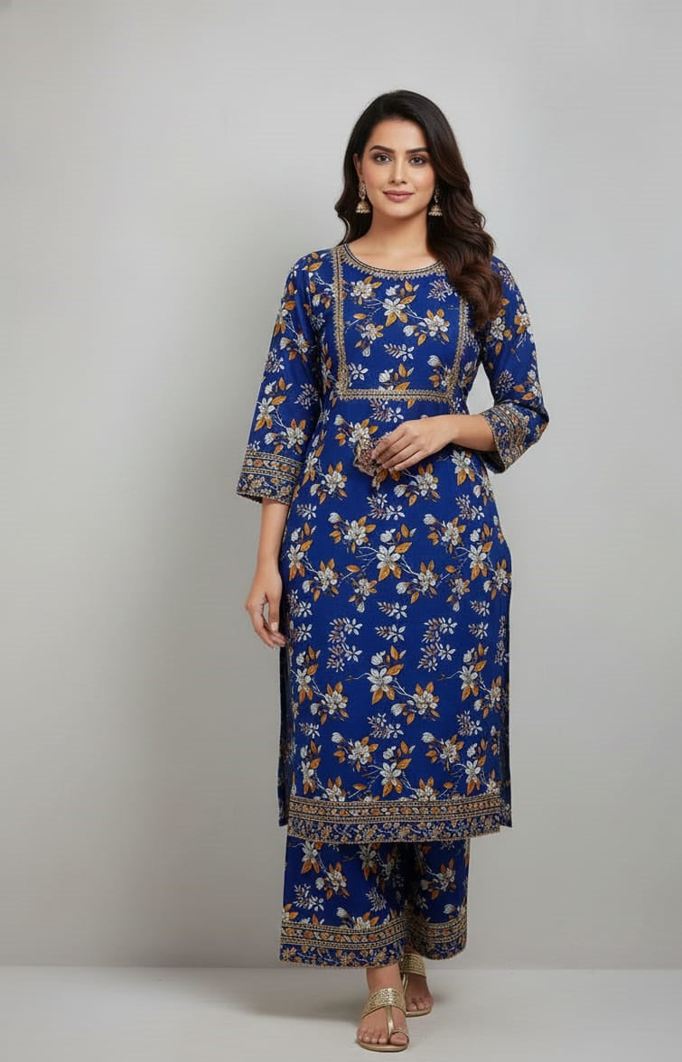 2 Pcs Unstitched Khaddar Ladies Suit 533