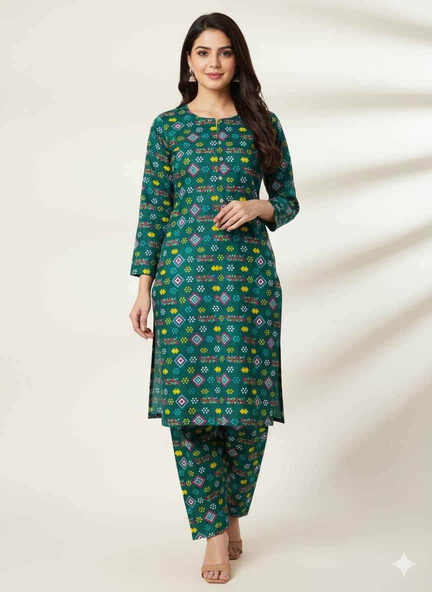 2 Pcs Ladies Suit  Des  3