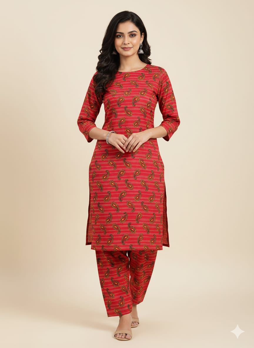 2 Pcs Ladies Suit  Des  46