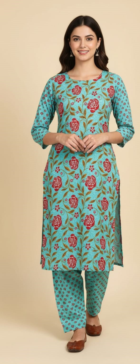 2 Pcs Unstitched Khaddar Ladies Suit 548