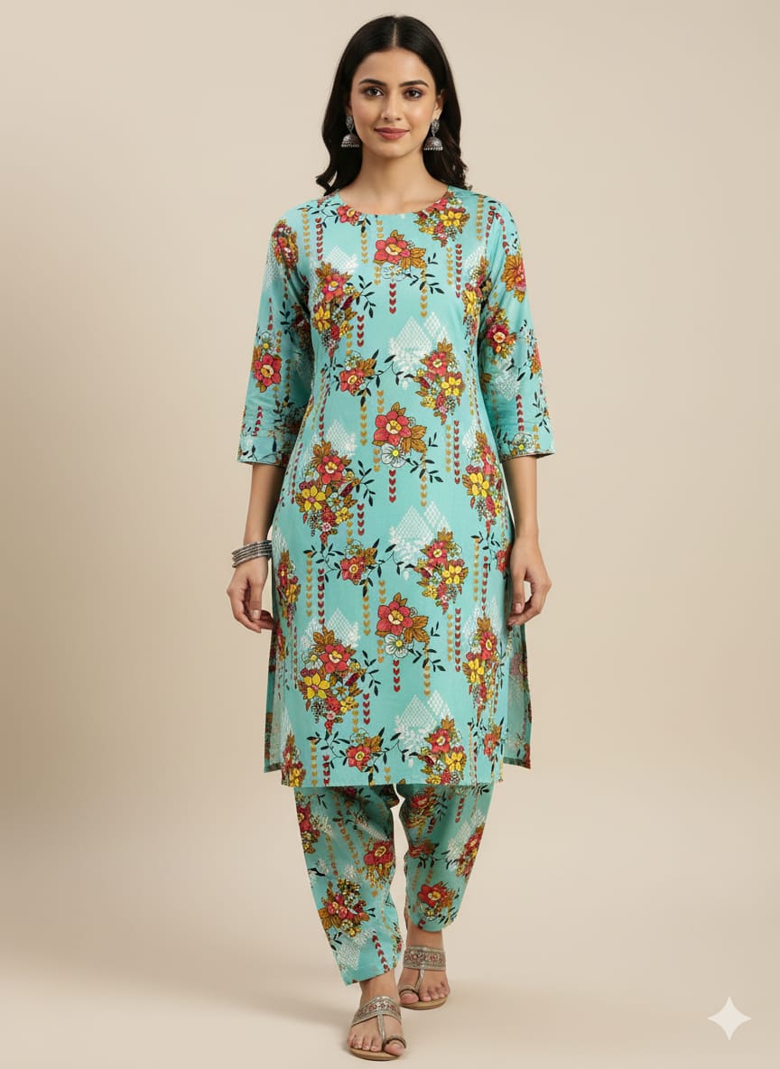 2 Pcs Ladies Suit  Des  52