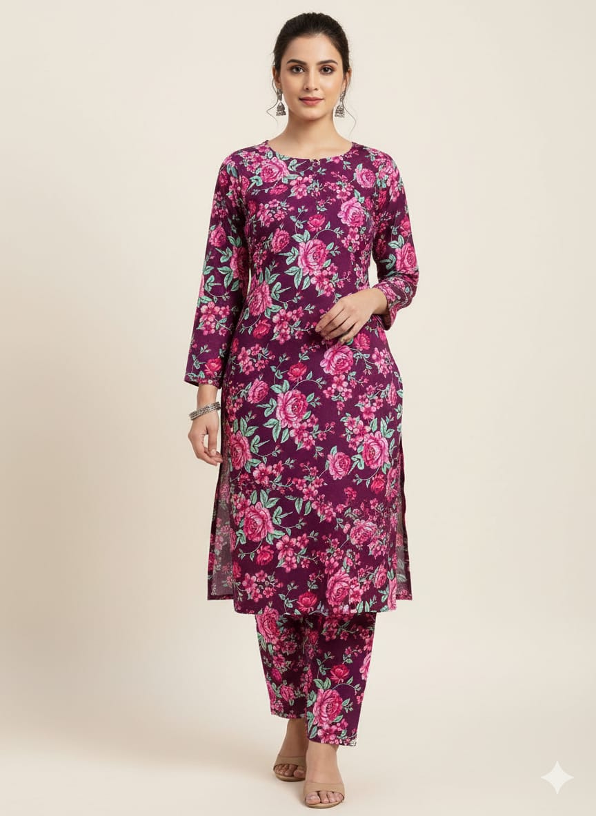 2 Pcs Ladies Suit  Des  5