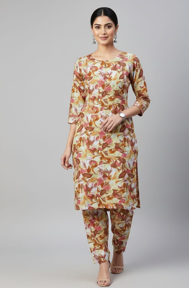 2 Pcs Ladies Suit  Des  74