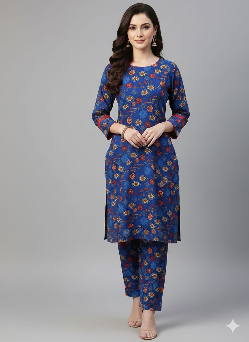 2 Pcs Ladies Suit  Des  75