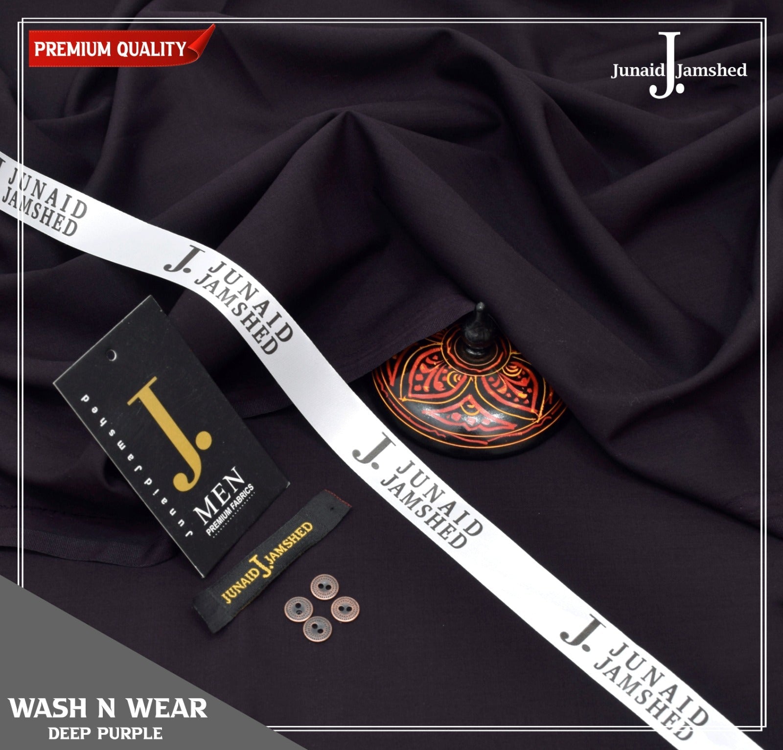 J.| Junaid Jamshed Unstitched Gents Suit 07
