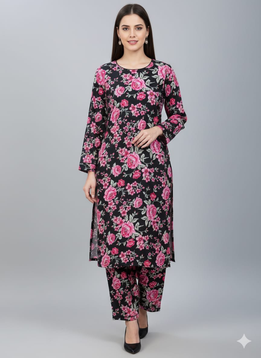 2 Pcs Ladies Suit  Des  7